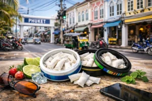 Tobacco-free nicotine pouches in Phuket city street – buy snus Phuket and nicotine pouches with fast delivery in Phuket Thailand